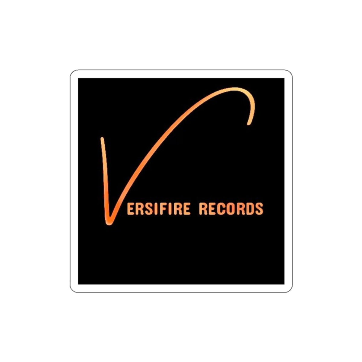 Versifire Records Logo Sticker — Die-Cut Music Label Decal